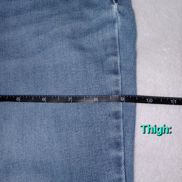 Shyanne Women Jeans 27 Blue Denim Flared Mid Rise Cotton 33 in Inseam Rodeo - Picture 11 of 14